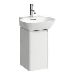 LAUFEN BASE Skrinka pod umývadlo, 1 dvierka, závesy vľavo, 1 vnútorná polička, pre umývadielko H815301, 275x295x515 mm, Biela matná 260, H4030111102601