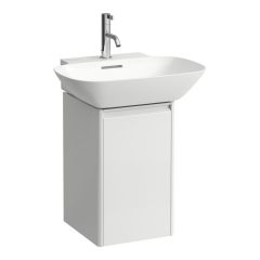 LAUFEN BASE Skrinka pod umývadlo, 1 dvierka, závesy vpravo, 1 vnútorná polička, pre umývadielko 815302, 315x340x515 mm, Biela lesklá 261, H4030221102611