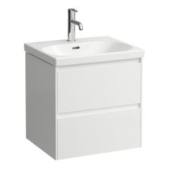 LAUFEN LANI Skrinka pod umývadlo, s 2 zásuvkami, pre umývadlo H810082, 535x450x515 mm, Biela lesklá 261, H4035221122611