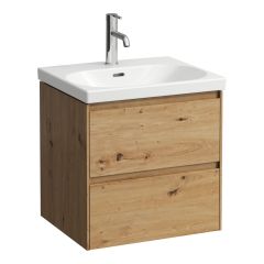 LAUFEN LANI Skrinka pod umývadlo, s 2 zásuvkami, pre umývadlo H810082, 535x450x515 mm, Divoký dub 267, H4035221122671