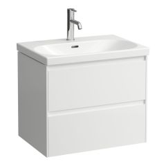 LAUFEN LANI Skrinka pod umývadlo, s 2 zásuvkami, pre umývadlo H810084, 635x450x515 mm, Biela lesklá 261, H4035421122611