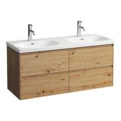 LAUFEN LANI Skrinka pod umývadlo, so 4 zásuvkami, pre umývadlo H814081, 1180x450x515 mm, Divoký dub 267, H4035741122671