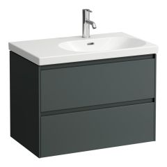 LAUFEN LANI Skrinka pod umývadlo, s 2 zásuvkami, pre umývadlo H817085, 735x450x515 mm, Šedá traffic 266, H4035821122661