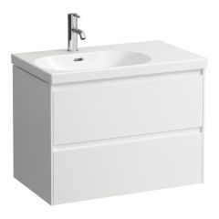 LAUFEN LANI Skrinka pod umývadlo, s 2 zásuvkami, pre umývadlo H817086, 735x450x515 mm, Biela matná 260, H4035921122601