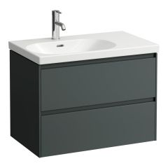 LAUFEN LANI Skrinka pod umývadlo, s 2 zásuvkami, pre umývadlo H817086, 735x450x515 mm, Šedá traffic 266, H4035921122661