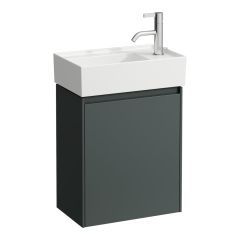 LAUFEN LANI Skrinka pod umývadlo, 1 dvierka, závesy vpravo pre umývadlo Kartell LAUFEN H815334, H815335, 435x270x515 mm, Šedá traffic 266, H4039021122661