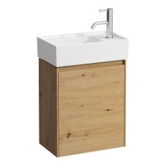LAUFEN LANI Skrinka pod umývadlo, 1 dvierka, závesy vpravo pre umývadlo Kartell LAUFEN H815334, H815335, 435x270x515 mm, Divoký dub 267, H4039021122671