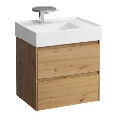 LAUFEN LANI Skrinka pod umývadlo, s 2 zásuvkami, pre umývadlo H810334, 585x450x515 mm, Divoký dub 267, H4039321122671