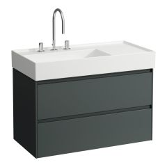 LAUFEN LANI Skrinka pod umývadlo, s 2 zásuvkami, pre umývadlo H810338, 880x450x515 mm, Šedá traffic 266, H4039521122661