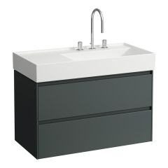 LAUFEN LANI Skrinka pod umývadlo, s 2 zásuvkami, pre umývadlo H810339, 880x450x515 mm, Šedá traffic 266, H4039621122661