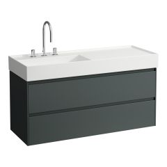 LAUFEN LANI Skrinka pod umývadlo, s 2 zásuvkami, pre umývadlo H813332, 1180x450x515 mm, Šedá traffic 266, H4039721122661