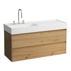 LAUFEN LANI Skrinka pod umývadlo, s 2 zásuvkami, pre umývadlo H813332, 1180x450x515 mm, Divoký dub 267, H4039721122671