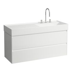 LAUFEN LANI Skrinka pod umývadlo, s 2 zásuvkami, pre umývadlo H813333, 1180x450x515 mm, Biela lesklá 261, H4039821122611
