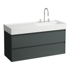 LAUFEN LANI Skrinka pod umývadlo, s 2 zásuvkami, pre umývadlo H813333, 1180x450x515 mm, Šedá traffic 266, H4039821122661