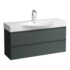 LAUFEN LANI Skrinka pod umývadlo, s 2 zásuvkami, pre umývadlo H811704, 1180x370x515 mm, Šedá traffic 266, H4042221122661