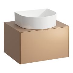 LAUFEN SONAR Skrinka pod umývadlo, s 1 zásuvkou, pre umývadlové misy H812340, H812341, H812342, H812343, s výrezom uprostred, 575x455x340 mm, Meď 041, H4054010340411