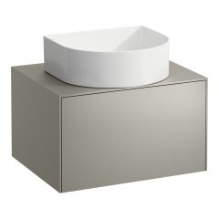 LAUFEN SONAR Skrinka pod umývadlo, s 1 zásuvkou, pre umývadlové misy H812340, H812341, H812342, H812343, s výrezom uprostred, 575x455x340 mm, Titán 042, H4054010340421