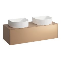 LAUFEN SONAR Skrinka pod umývadlo, s 1 zásuvkou, pre umývadlové misy H812340, H812341, H812342, H812343, s výrezom vľavo a vpravo, 1175x455x340 mm, Meď 041, H4054240340411