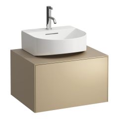 LAUFEN SONAR Skrinka pod umývadlo s 1 zásuvkou, pre umývadielko H816341, s výrezom uprostred, 575x455x340 mm, Zlato 040, H4054310340401