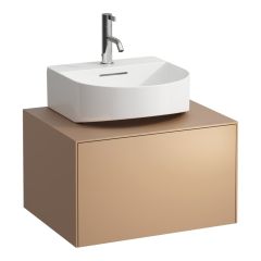 LAUFEN SONAR Skrinka pod umývadlo s 1 zásuvkou, pre umývadielko H816341, s výrezom uprostred, 575x455x340 mm, Meď 041, H4054310340411