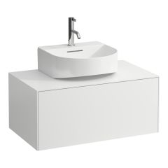 LAUFEN SONAR Skrinka pod umývadlo, s 1 zásuvkou, pre umývadielka H816341/H816342, s výrezom uprostred, 775x455x340 mm, Biela matná 170, H4054410341701