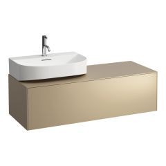 LAUFEN SONAR Skrinka pod umývadlo, s 1 zásuvkou, pre umývadielka H816341/H816342, s výrezom vľavo, 1175x455x340 mm, Zlato 040, H4054520340401
