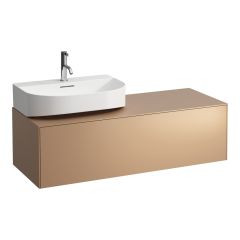 LAUFEN SONAR Skrinka pod umývadlo, s 1 zásuvkou, pre umývadielka H816341/H816342, s výrezom vľavo, 1175x455x340 mm, Meď 041, H4054520340411