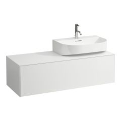 LAUFEN SONAR Skrinka pod umývadlo, s 1 zásuvkou, pre umývadielka H816341/H816342, s výrezom vpravo, 1175x455x340 mm, Biela matná 170, H4054530341701