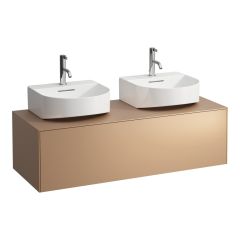 LAUFEN SONAR Skrinka pod umývadlo, s 1 zásuvkou, pre umývadielka H816341, s výrezom vľavo a vpravo, 1175x455x340 mm, Meď 041, H4054540340411