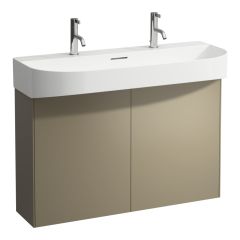 LAUFEN SONAR Skrinka pod umývadlo, 2 dvierka, pre umývadlo H810347, 975x240x600 mm, Titán 042, H4054840340421