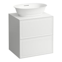 LAUFEN THE NEW CLASSIC Skrinka pod umývadlo 600, s 2 zásuvkami, pre umývadlové misy H812850/H812851/H812852/H812853, 575x455x600 mm, Biela lakovaná 631, H4060020856311
