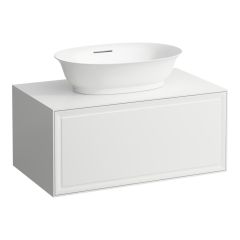 LAUFEN THE NEW CLASSIC Skrinka pod umývadlo 800, s 1 zásuvkou, s výrezom uprostred, pre umývadlové misy H812850/H812851/H812852/H812853, 775x455x345 mm, Biela lakovaná 631, H4060110856311