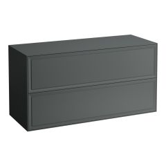 LAUFEN THE NEW CLASSIC Skrinka pod umývadlo 1200, s 2 zásuvkami, bez výrezu, 1175x455x600 mm, Šedá traffic 627, H4060260856271