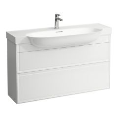 LAUFEN THE NEW CLASSIC Skrinka pod umývadlo, s 2 zásuvkami, pre umývadlá H813858, 1175x315x675 mm, Biela matná 170, H4060520851701
