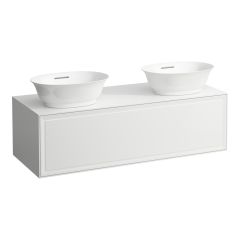 LAUFEN THE NEW CLASSIC Skrinka pod umývadlo 1200, s 1 zásuvkou, pre umývadlové misy H812850/H812851, 1175x455x345 mm, Biela matná 170, H4060800851701