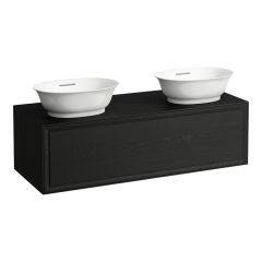 LAUFEN THE NEW CLASSIC Skrinka pod umývadlo 1200, s 1 zásuvkou, pre umývadlové misy H812850/H812851, 1175x455x345 mm, Černený dub 628, H4060800856281
