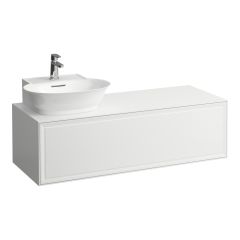 LAUFEN THE NEW CLASSIC Skrinka pod umývadlo, s 1 zásuvkou, s výrezom vľavo, pre umývadlá 816852, 1175x455x345 mm, Biela matná 170, H4060850851701
