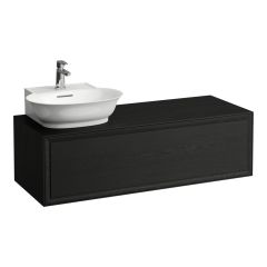 LAUFEN THE NEW CLASSIC Skrinka pod umývadlo, s 1 zásuvkou, s výrezom vľavo, pre umývadlá 816852, 1175x455x345 mm, Černený dub 628, H4060850856281