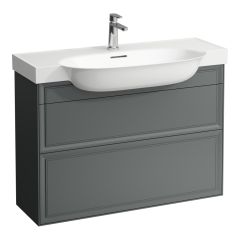 LAUFEN THE NEW CLASSIC Skrinka pod umývadlo, s 2 zásuvkami, pre umývadlo H813857, 975x315x665 mm, Šedá traffic 627, H4060920856271