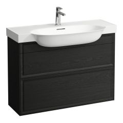 LAUFEN THE NEW CLASSIC Skrinka pod umývadlo, s 2 zásuvkami, pre umývadlo H813857, 975x315x665 mm, Černený dub 628, H4060920856281