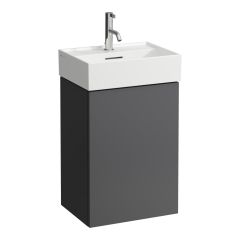 LAUFEN Kartell LAUFEN Skrinka pod umývadlo, 1 dvierka, závesy vľavo, pre umývadlo H815330, 435x330x600 mm, Bridlica šedá 642, H4075030336421