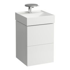 LAUFEN Kartell LAUFEN Skrinka pod umývadlo, s 2 zásuvkami, vrátane zásuvkového organizéra, pre umývadielko H815331, 440x450x600 mm, Biela matná 640, H4075080336401