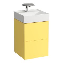 LAUFEN Kartell LAUFEN Skrinka pod umývadlo, s 2 zásuvkami, vrátane zásuvkového organizéra, pre umývadielko H815331, 440x450x600 mm, Horčicovo žltá 644, H4075080336441