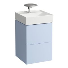 LAUFEN Kartell LAUFEN Skrinka pod umývadlo, s 2 zásuvkami, vrátane zásuvkového organizéra, pre umývadielko H815331, 440x450x600 mm, Šedomodrá 645, H4075080336451