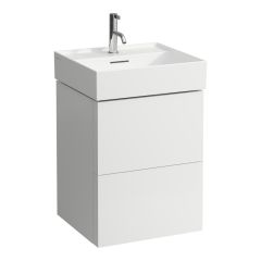 LAUFEN Kartell LAUFEN Skrinka pod umývadlo, s 2 zásuvkami, vrátane zásuvkového organizéra, pre umývadlo H810332, 480x450x600 mm, Biela matná 640, H4075090336401