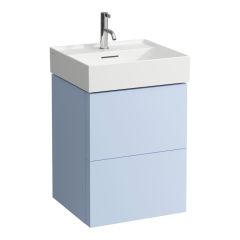 LAUFEN Kartell LAUFEN Skrinka pod umývadlo, s 2 zásuvkami, vrátane zásuvkového organizéra, pre umývadlo H810332, 480x450x600 mm, Šedomodrá 645, H4075090336451