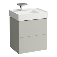 LAUFEN Kartell LAUFEN Skrinka pod umývadlo, s 2 zásuvkami, vrátane zásuvkového organizéra, pre umývadlo H810334, 580x450x600 mm, Kamienky šedé 641, H4075580336411