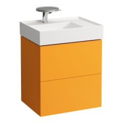 LAUFEN Kartell LAUFEN Skrinka pod umývadlo, s 2 zásuvkami, vrátane zásuvkového organizéra, pre umývadlo H810334, 580x450x600 mm, Okrovo hnedá 643, H4075580336431