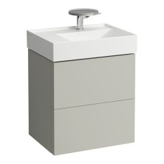 LAUFEN Kartell LAUFEN Skrinka pod umývadlo, s 2 zásuvkami, vrátane zásuvkového organizéra, pre umývadlo H810335, 580x450x600 mm, Kamienky šedé 641, H4075680336411