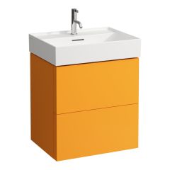 LAUFEN Kartell LAUFEN Skrinka pod umývadlo, s 2 zásuvkami, vrátane zásuvkového organizéra, pre umývadlá H810333, H810338, H810339, H813332, 580x450x600 mm, Okrovo hnedá 643, H4075690336431